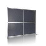 hjh OFFICE Trennwand FLEXMIUT MODUL Stoff, Kunststoff, Aluminium, Stahl