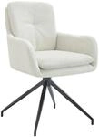 CLP Esszimmerstuhl drehbar Pickett Stoff, 180&deg; schwenkbarer Sessel mit Armlehne und