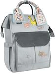 Kikkaboo Wickeltasche Myla Rucksack Tr&auml;ger einstellbar abnehmbare Abzeichen...