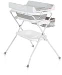 Cangaroo Babywanne Wickeltisch Como 2 in 1 faltbar, Wickelauflage, Zubeh&ouml;rfach grau