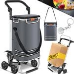 KESSER&reg; Einkaufstrolley Treppensteiger mit K&uuml;hlfach klappbar mit 56L Kapazit&auml;t und