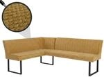 Eckbank MCW-O82, Esszimmerbank Bank, &Ouml;ko-Tex (310g/m&sup2;) Chenille Stoff/Textil Metall