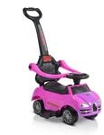 Moni Rutschauto 2 in 1 Rider 308, Rutscher mit Griff, Lehne, B&uuml;gel, Fu&szlig;st&uuml;tze pink