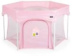 Cangaroo Laufstall Playbox klappbar Matratze Tragetasche &Ouml;ffnung Reiselaufstall rosa