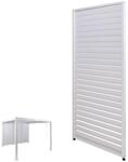 Lamellenwand f&uuml;r Pergola MCW-P65, Lamellenpaneel Modul Paneel Seitenwand, Aluminium
