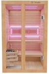 Dewello Finnische Sauna TOFINO 120x140 Kabine aus Hemlock Tannenholz mit 3,5 kW