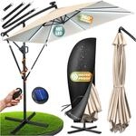 KESSER&reg; Ampelschirm Holly Sonnenschirm Rechteckig mit und ohne LED Solar inkl.