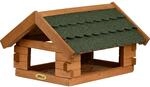 dobar Vogelhaus Blockhaus mit Bitumendach, Gr&uuml;n