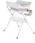 Cangaroo Babywanne Wickeltisch Como 2 in 1 faltbar, Wickelauflage, Zubeh&ouml;rfach rosa