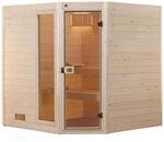 weka Massivholz-Sauna VALIDA Gr. 2 Sparset Eck 7,5 kW OS inkl. digitaler Steuerung,