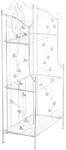 CLP Standregal klappbar Reus, Etagere im Landhausstil, Pflanzenregal aus Metall,