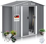 KESSER&reg; XL Metall Ger&auml;tehaus 4,2m&sup3; mit Fundament inkl. Arbeitshandschuhe 