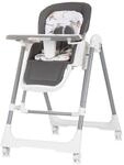 Chipolino Kinderhochstuhl 2 in 1 Milk Shake, verstellbar, Babyschaukel, R&auml;der grau