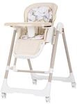 Chipolino Kinderhochstuhl 2 in 1 Milk Shake, verstellbar, Babyschaukel, R&auml;der beige