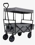 Faltbarer Bollerwagen mit Dach &ndash; 70kg Tragkraft