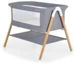 Moni Beistellbett Kalinihta Matratze mit Rei&szlig;verschluss, Moskitonetz, Holzdruck