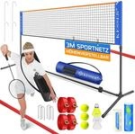 KESSER&reg; Badmintonnetz, Tennisnetz 300cm 400cm 500 cm Federballnetz