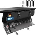 DESKSPACE Kabelwanne, Schreibtisch Kabelkanal,90cm, Schwarz