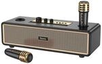 Hoco BS63 Bluetooth-Lautsprecher mit 2 kabellosen Mikrofonen &ndash; Schwarz