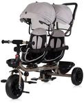Chipolino Zwillingsdreirad Hip Hop, zwei Kinder, bis 40 kg, Sitze 360&deg; drehbar