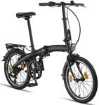 Licorne Bike Phoenix 2D, 20 Zoll Aluminium-Faltrad-Klapprad, Scheibenbremse,