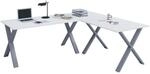 VCM VCM Holz Schreibtisch Eckschreibtisch schlicht 190x190 L Form links oder