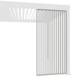 Weide Lamellenwand vertikal Ivory Sand Aluminium als Pergola Sichtschutz?0.93...