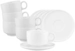 Seltmann Weiden Milchkaffeetassen mit Untertassen Sento Home 350 ml 6er Set