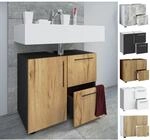 VCM Holz Waschbeckenunterschrank Badschrank Ma&szlig;e: H. 51 x B. 61 x T. 32 cm 1