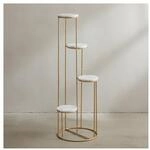 KADIMA DESIGN Blumenst&auml;nder aus echtem Marmor, Eleganter Pflanzenst&auml;nder f&uuml;r