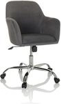 hjh OFFICE Home Office B&uuml;rostuhl SOLAO 300 Stoff mit Armlehnen