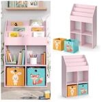 Vicco Kinderb&uuml;cherregal Luigi 72 x 114 cm, Rosa, Kinderzimmerregal, offene...