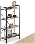 tectake&reg; Regal, Industrial Style, mit 4 Ebenen, inklusive Kippschutz, 67,5 x 31,5 x