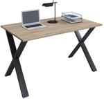 VCM Schreibtisch, 160 x 80 cm, Computertisch mit Metallgestell, B&uuml;rotisch f&uuml;r