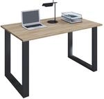 VCM Schreibtisch, 160 x 80 cm, Computertisch mit Metallgestell, B&uuml;rotisch f&uuml;r
