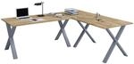 VCM VCM Holz Schreibtisch Eckschreibtisch schlicht 190x190 L Form links oder
