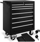 tectake&reg; Werkzeugwagen, 7 kugelgelagerte Schubladen mit Antirutschmatten,...