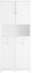 SoBuy W&auml;scheschrank mit 2 Schubladen Wei&szlig; 78x38x181cm Nordisch