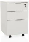 hjh OFFICE Rollcontainer DAVIK MDF Platte, Melaminbeschichtung
