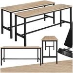 tectake&reg; 2er Set Sitzbank, Industrial Style, Belastbarkeit 200 kg, 108 x 32,5 x 50