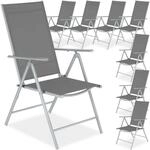 tectake&reg; Gartenstuhl, klappbar, 8-fach verstellbare R&uuml;ckenlehne, 54,5 x 65 x 107,5