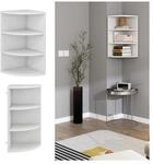 Oskar-Store Eckregal Fabienne, 60 x 30 cm, Wei&szlig;, h&auml;ngendes B&uuml;cherregal mit 3