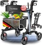 ELONEO Rollator faltbar und leicht mit Sitz - ultraleicht (5,1kg),