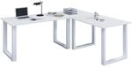 VCM VCM Holz Schreibtisch Eckschreibtisch schlicht 220x160 L Form links oder