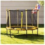Chipolino Kindertrampolin Sporty 140 cm Basketballkorb Leiter Federabdeckung...