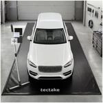tectake&reg; Garagenbodenmatte, 2,6 x 6,1 m, mit Klettpads und Alkoholt&uuml;chern,