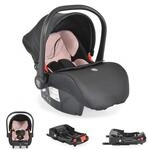 Moni Babyschale Multi Set mit Isofixbasis Royal, i-Size (40 - 87cm) Gruppe 0+ rosa