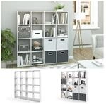 Vicco Raumteiler B&uuml;cherregal Standregal Aktenregal Regal 16 F&auml;cher Wei&szlig;