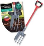 EASYmaxx Spatengabel 114cm schwarz/rot/grau mit Wurzels&auml;ge