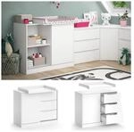 Vicco Wickelkommode Ruben 113 x 53 cm, Wei&szlig;, Wickeltisch inkl. Wickelauflage